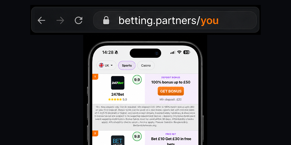 Screenshot of landing page creator